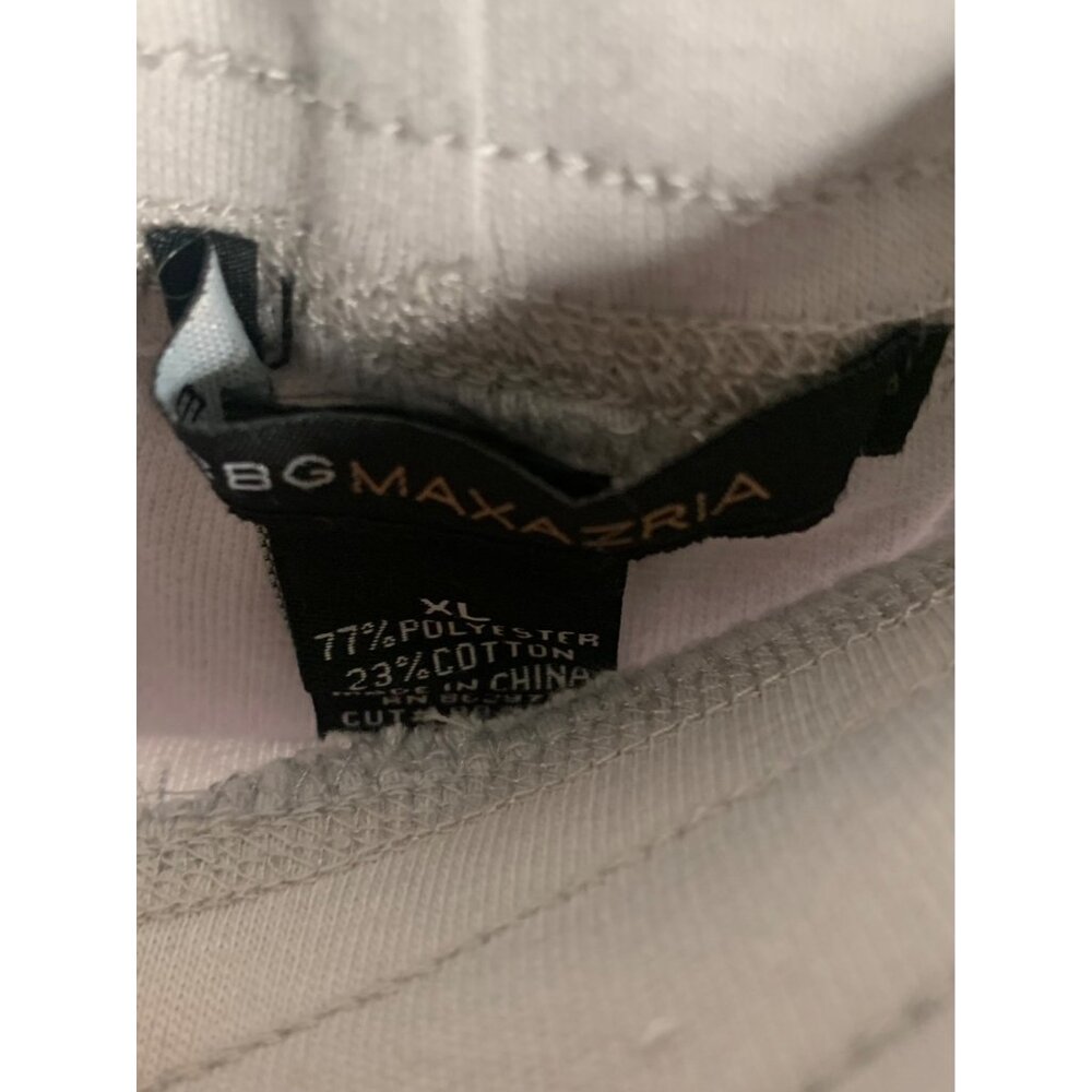 •SOLD•BCBGMAXAZRIA Silver Embellished Terry Cloth Wide Leg Track Pants NWT XL - Picture 3 of 8